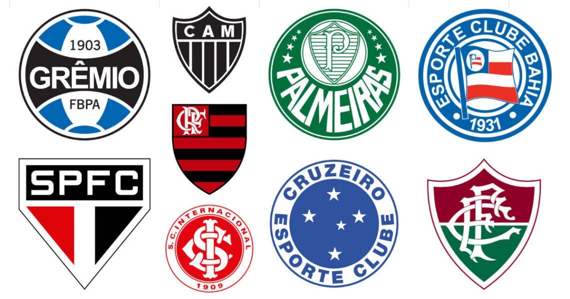 Top 10 escudos de times do Brasileirão
