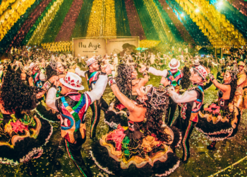 Festivais culturais do Brasil - celebração colorida e animada
