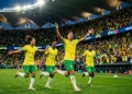 top 10 jogadores selecao brasileira copa mundo 2026 - Seleção Brasileira na Copa do Mundo 2026 - jogadores em campo com uniforme amarelo e verde