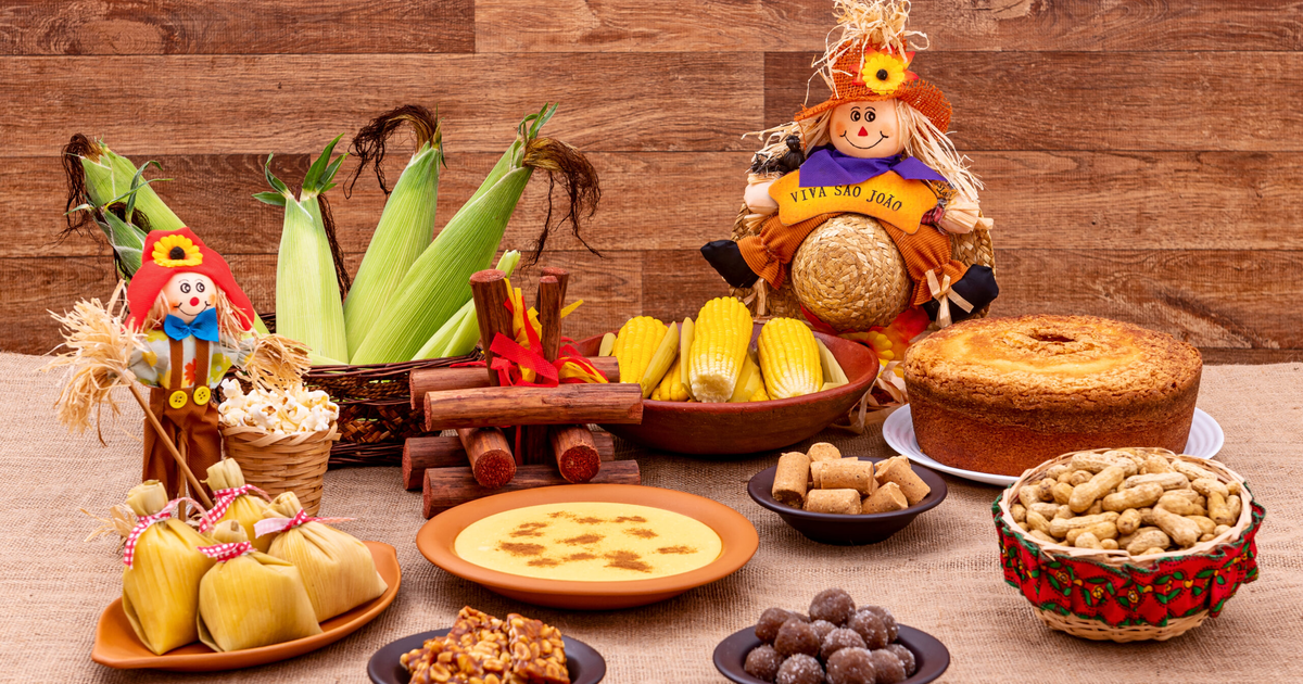 Comidas típicas de Festa Junina: canjica, bolo de milho, paçoca e outras delícias
