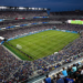 Estádio lotado durante a Copa do Mundo 2026 com torcedores de várias seleções